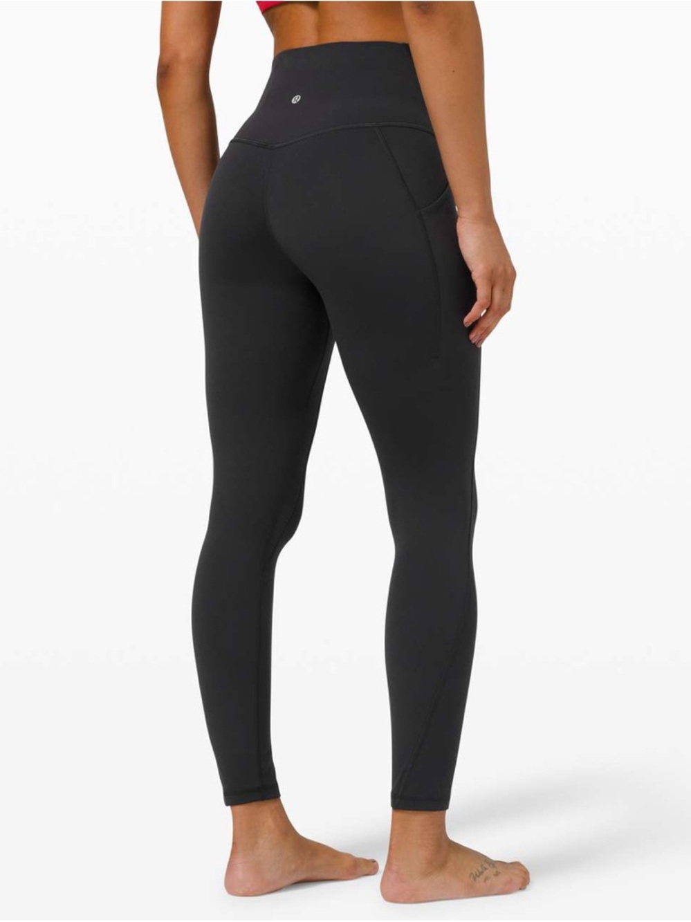 Lululemon Align High Rise Pant Leggings with Pockets 25" Black Size 8 Pilates